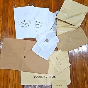 ASSORTED DUST BAGS: DESIGNER & LUXURY BRANDS